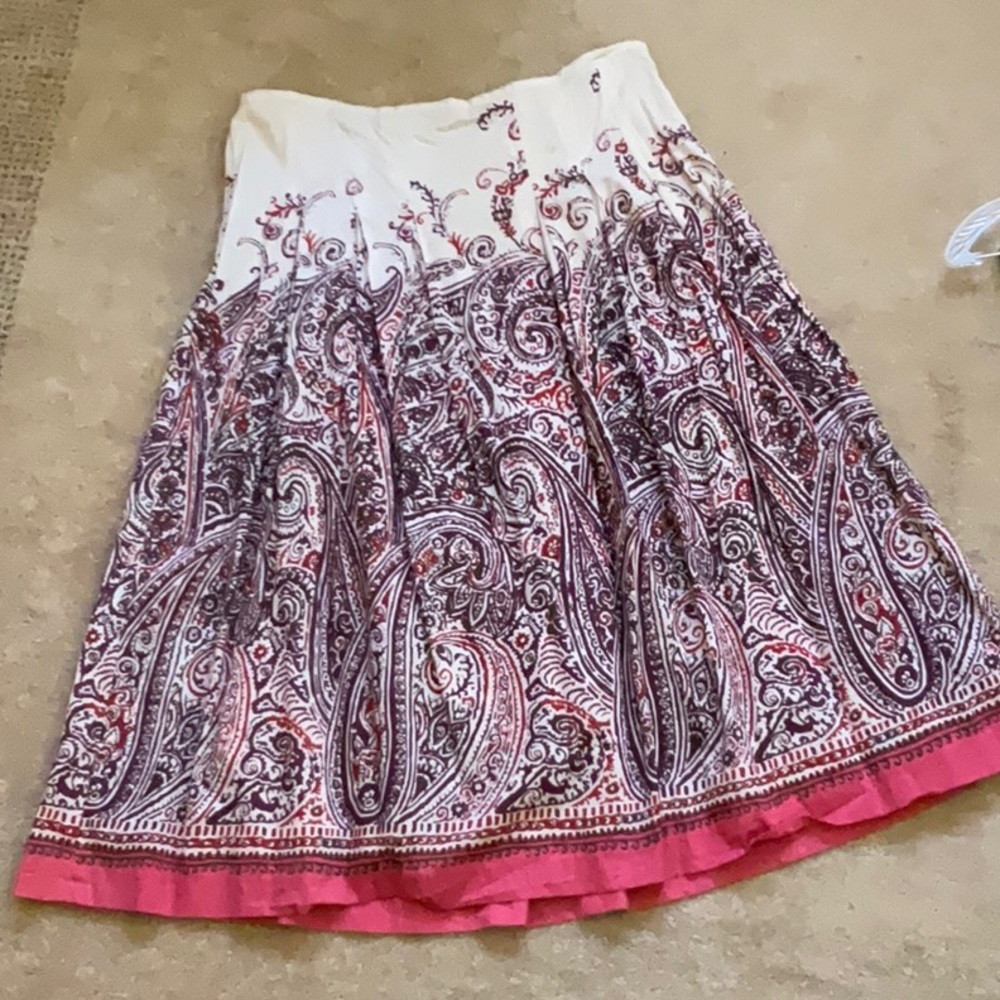 Talbots A line midi skirt, lined